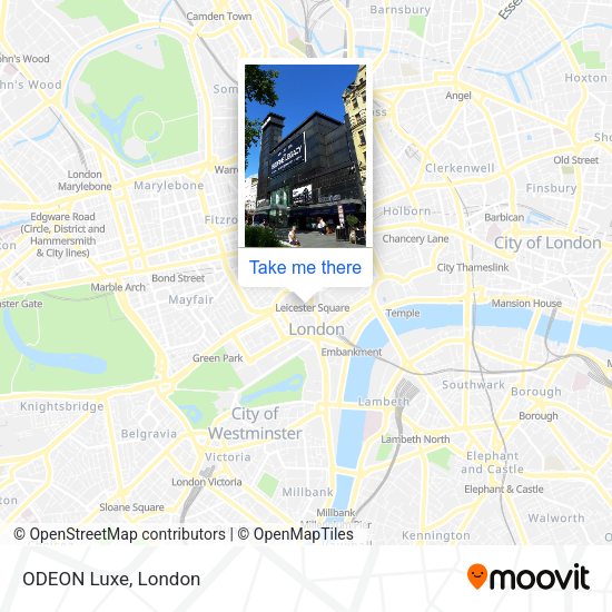 ODEON Luxe map