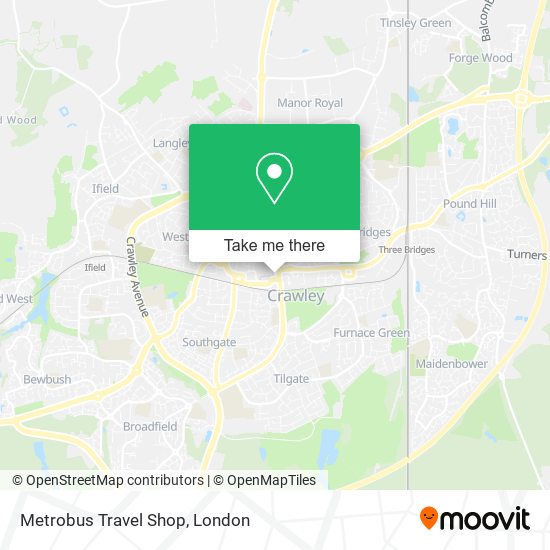 Metrobus Travel Shop map