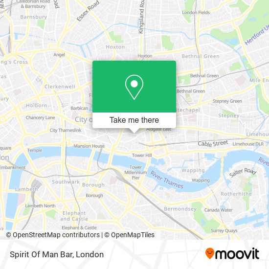 Spirit Of Man Bar map