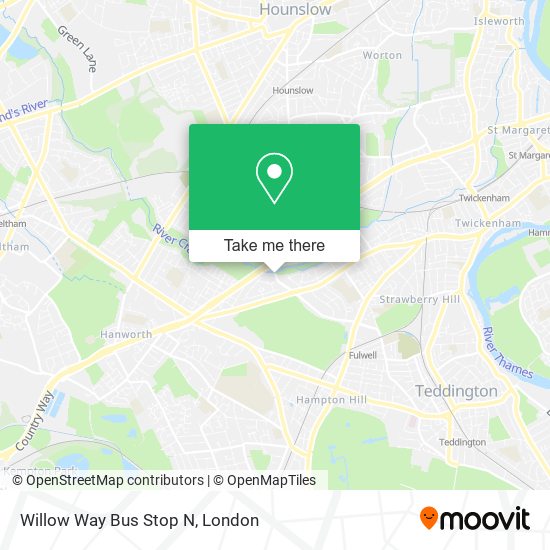 Willow Way Bus Stop N map