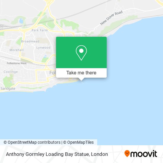 Anthony Gormley Loading Bay Statue map