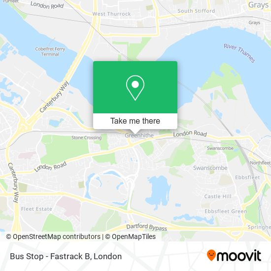 Bus Stop - Fastrack B map