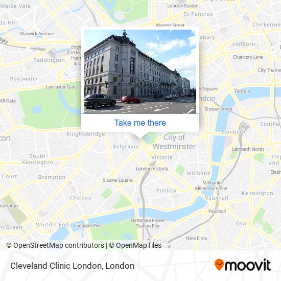 Cleveland Clinic London map