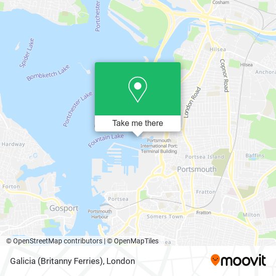 Galicia (Britanny Ferries) map