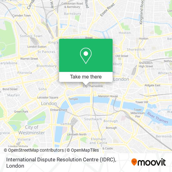 International Dispute Resolution Centre (IDRC) map