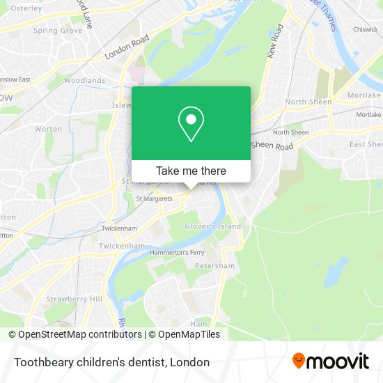 Toothbeary children's dentist map
