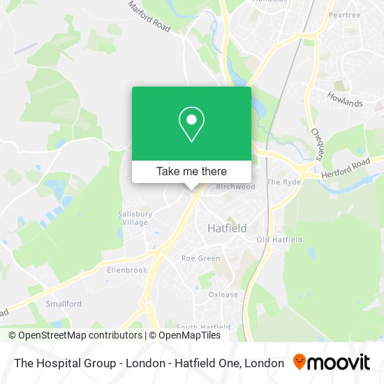 The Hospital Group - London - Hatfield One map