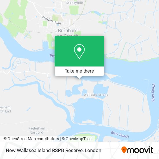 New Wallasea Island RSPB Reserve map