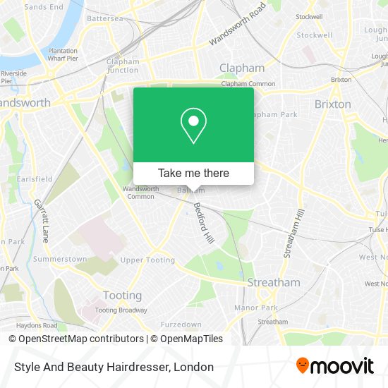 Style And Beauty Hairdresser map