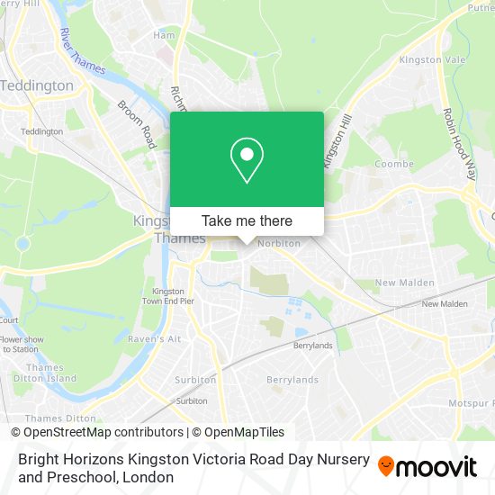 Bright Horizons Kingston Victoria Road Day Nursery and Preschool map