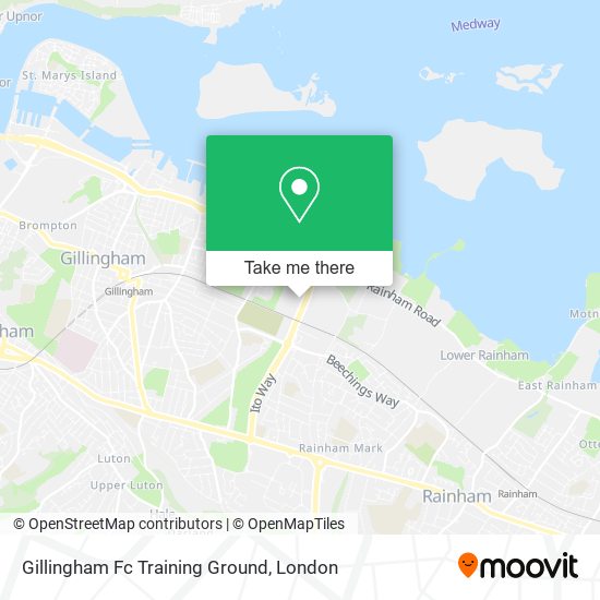 Gillingham Fc Training Ground map