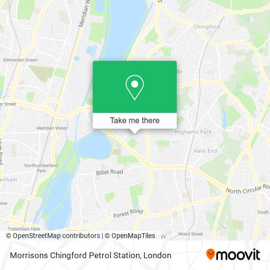 Morrisons Chingford Petrol Station map