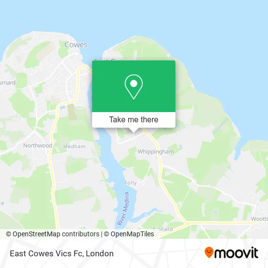 East Cowes Vics Fc map