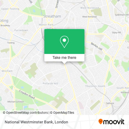 National Westminster Bank map
