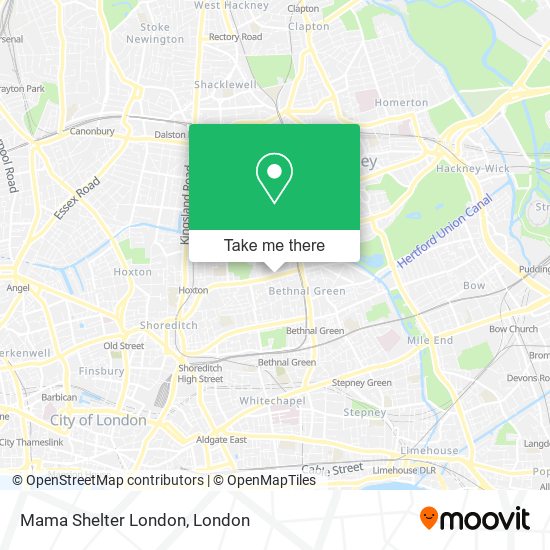 Mama Shelter London map