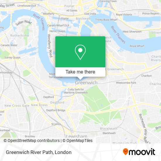 Greenwich River Path map