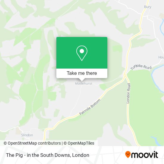 The Pig - in the South Downs map