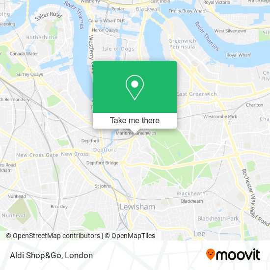 Aldi Shop&Go map