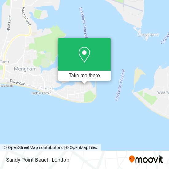 Sandy Point Beach map
