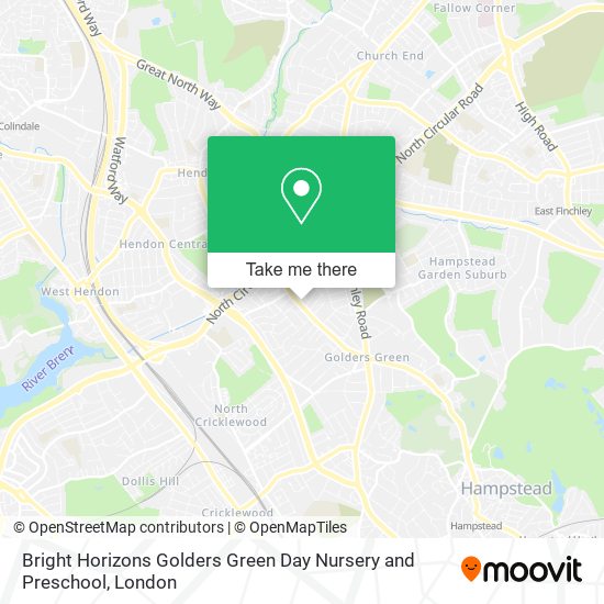 Bright Horizons Golders Green Day Nursery and Preschool map