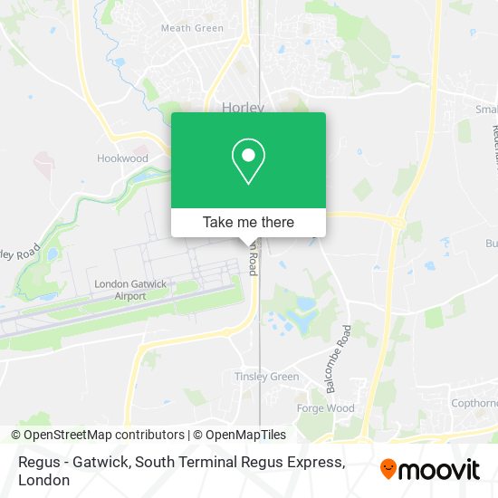 Regus - Gatwick, South Terminal Regus Express map