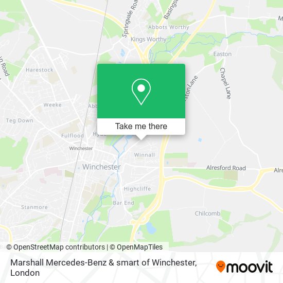 Marshall Mercedes-Benz & smart of Winchester map