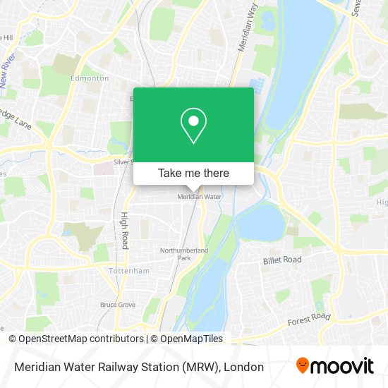 Meridian Water Railway Station (MRW) map