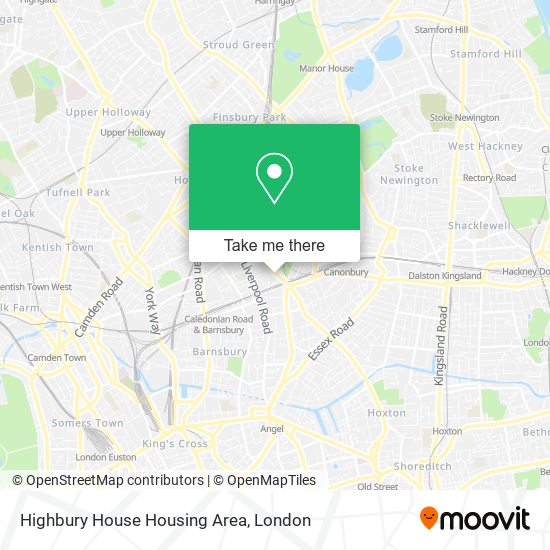 Highbury House Housing Area map