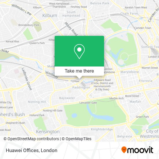 Huawei Offices map