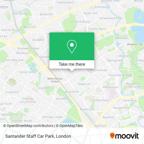 Santander Staff Car Park map