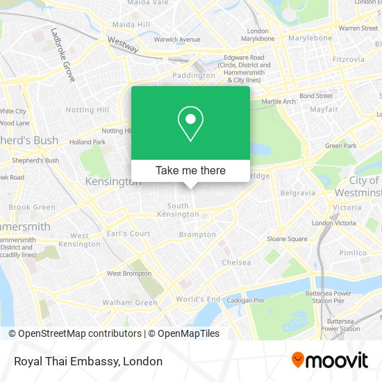 Royal Thai Embassy map