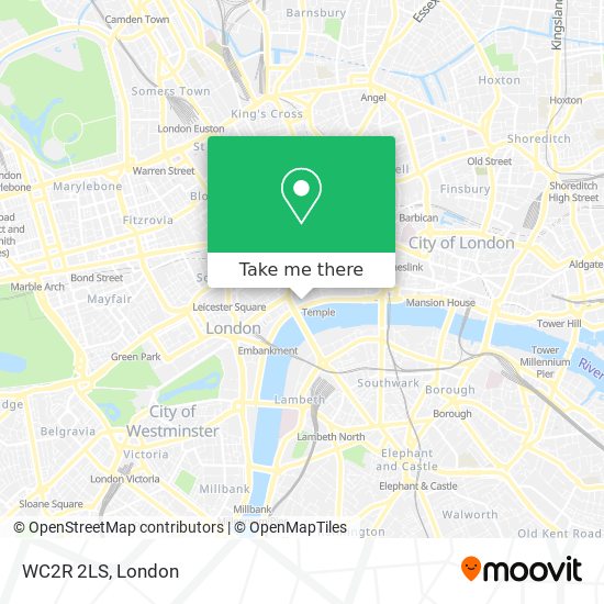 WC2R 2LS map
