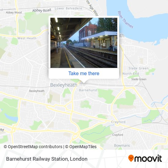 Barnehurst Railway Station map