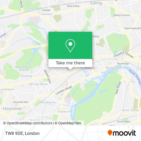 TW8 9DE map