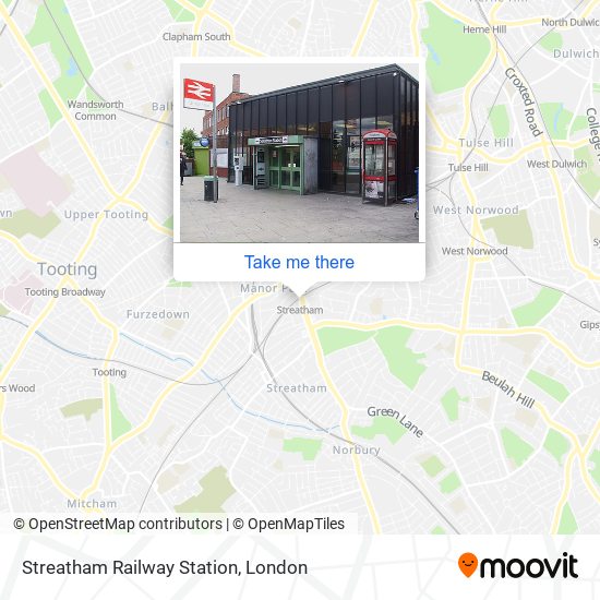 Streatham Railway Station map