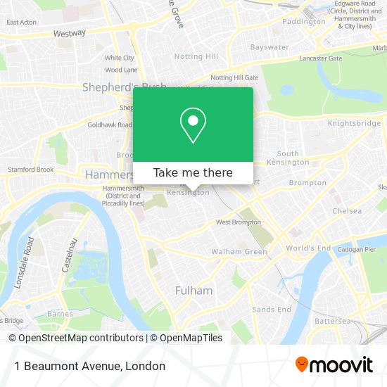 1 Beaumont Avenue map
