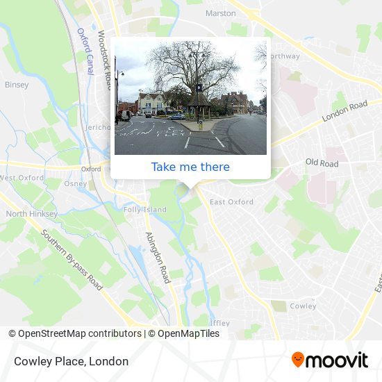 Cowley Place map