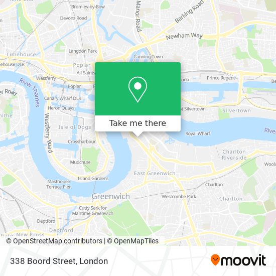 338 Boord Street map