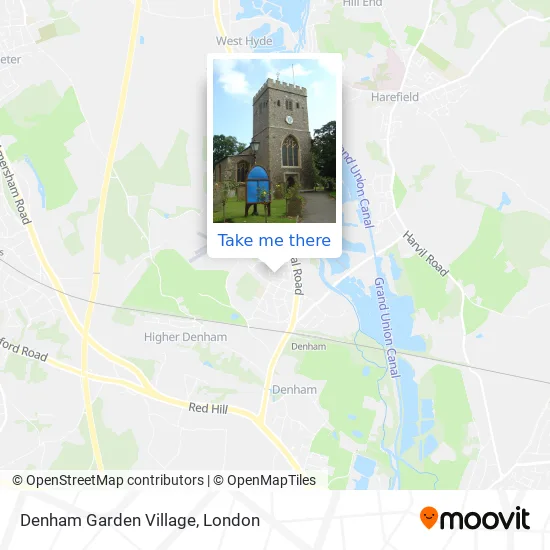 Denham Garden Village map