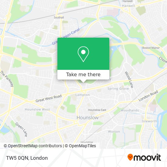 TW5 0QN map