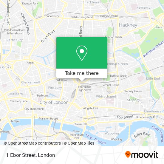 1 Ebor Street map