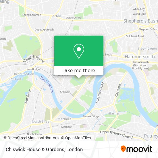 Chiswick House & Gardens map