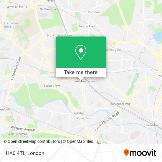 HA0 4TL map