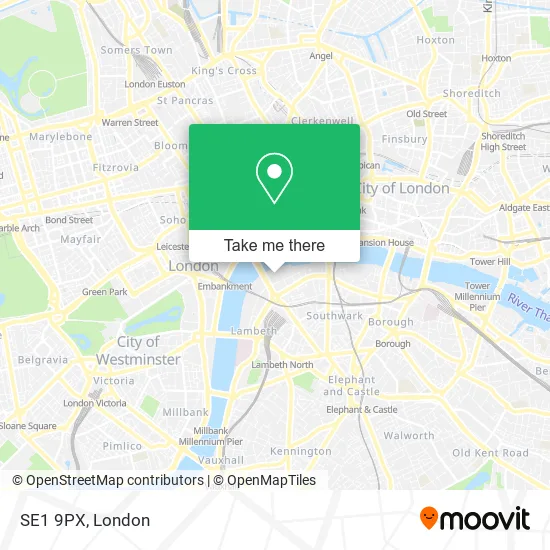 SE1 9PX map