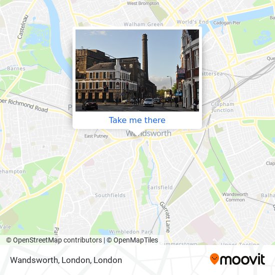 Wandsworth, London map