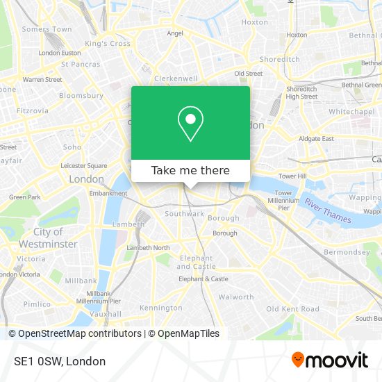 SE1 0SW map