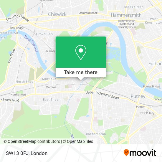 SW13 0PJ map