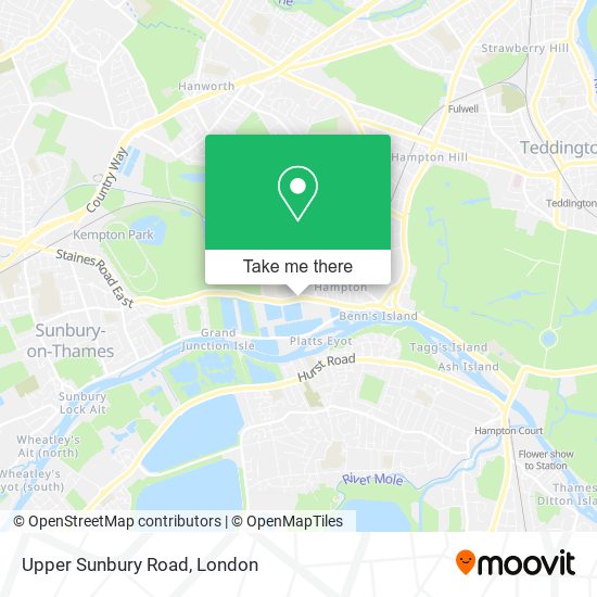 Upper Sunbury Road map