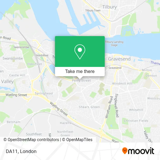 How to Get to DA11 in Gravesend by Bus, Train, Tube or DLR?
