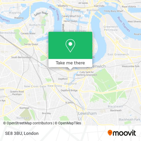 SE8 3BU map
